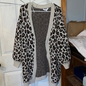 Women’s cheetah print cardigan